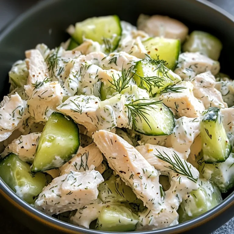 Creamy Cucumber Dill Chicken Salad