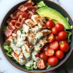 Creamy Ranch BLT Chicken Salad Bowl