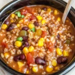 Crock Pot Taco Rice Soup Recipe