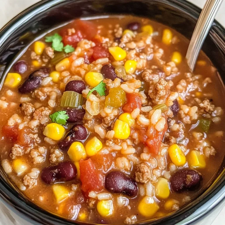 Crock Pot Taco Rice Soup Recipe