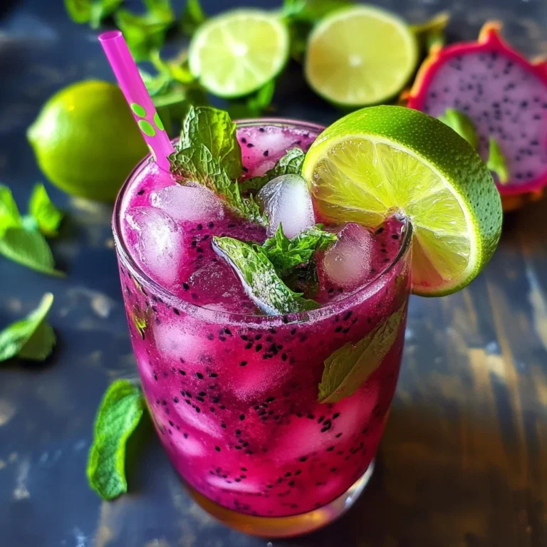 Dragon Fruit Juice Mojito Recipe