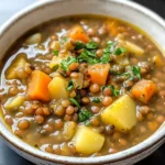 Easy Lentil Potato Soup Recipe