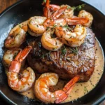 Filet Mignon with Shrimp and Lobster Cream Sauce delights!