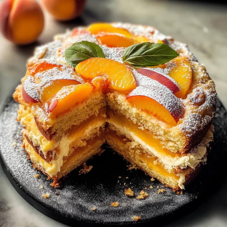 Fresh Peach Cake