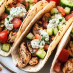 Grilled Mediterranean Chicken Tacos