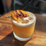 Grilled Peach Whiskey Sour