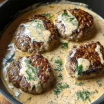 Hamburger Steaks in Creamy Dill Sauce