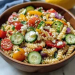 High Protein Greek Pasta Salad