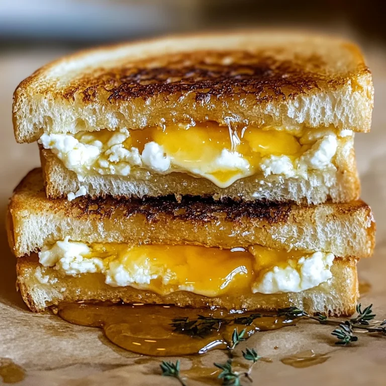 Indulge in Goat Cheese Grilled Cheese with Honey Bliss