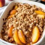Peach Crisp with Canned Peaches