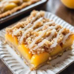 Peach Pie Crumble Bars