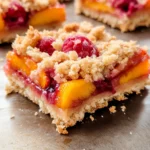 Peach & Raspberry Crumb Bars