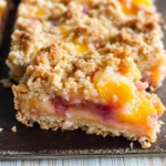 Peaches and Cream Crumble Bars