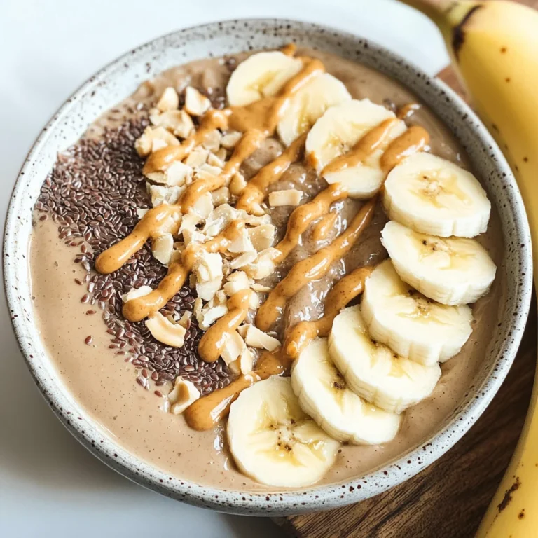 Peanut Butter Banana Smoothie Bowl
