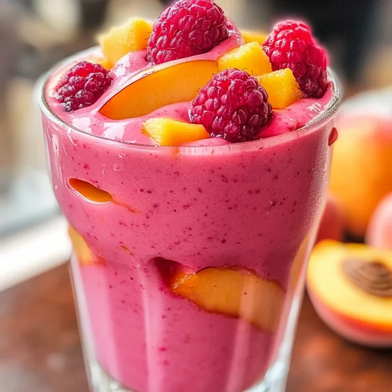 Raspberry Peach Smoothie