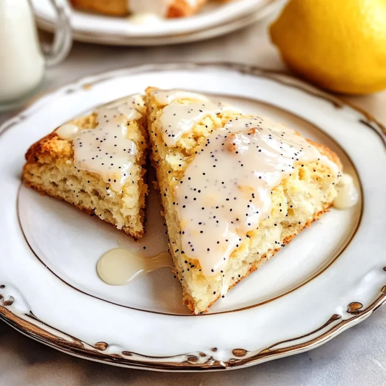 Ridiculously Easy Lemon Poppy Seed Scones