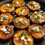 Roasted Sweet Potato Rounds with Honey & Feta for a Delicious Twist