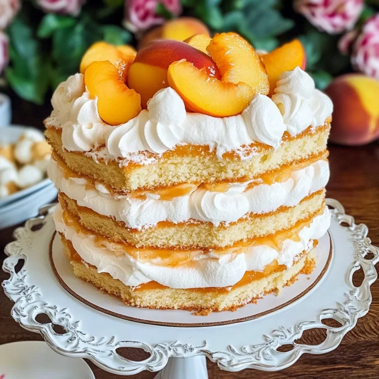 Russian Peach Cake Recipe (video)
