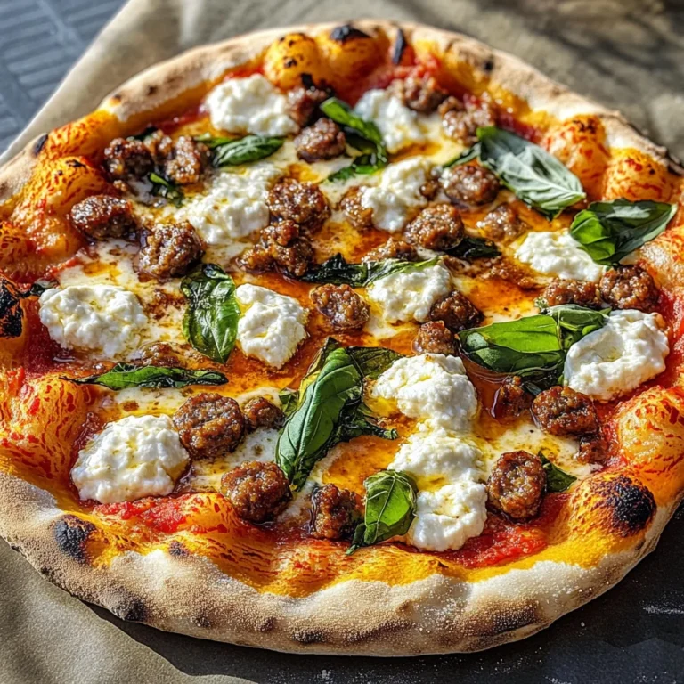 Sausage Ricotta Honey Hot Pizza: A Sweet and Savory Slice of Comfort