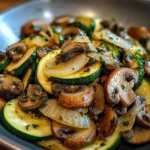 Sauteed Zucchini Mushrooms And Onions