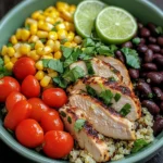 Southwest Quinoa Chicken Salad with Lime Dressing