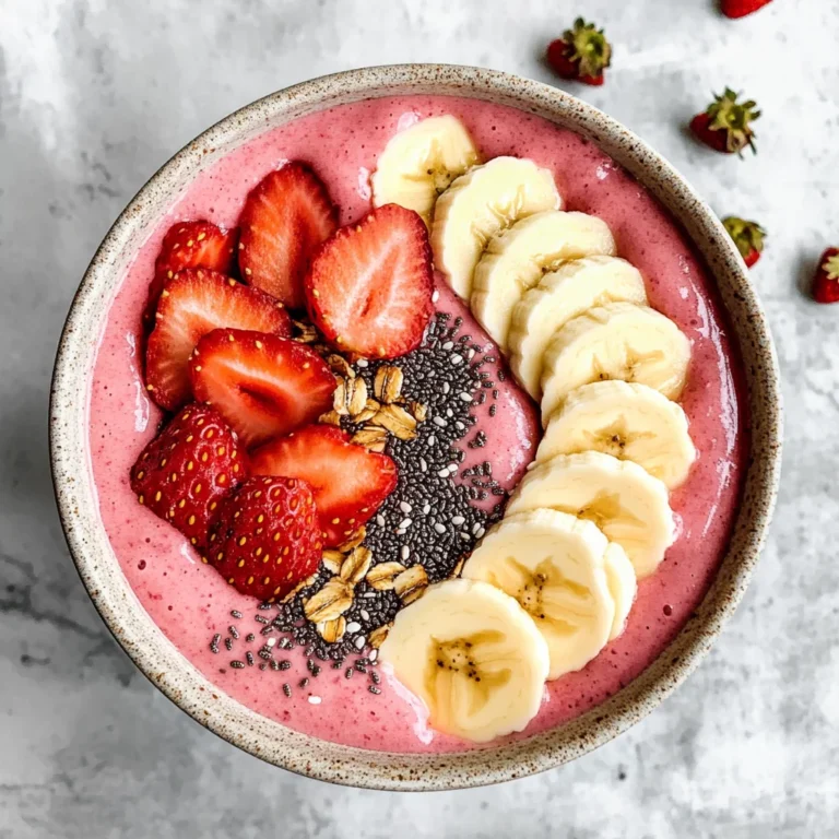 Strawberry Banana Smoothie Bowl