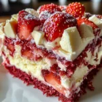 Strawberry Earthquake Cake