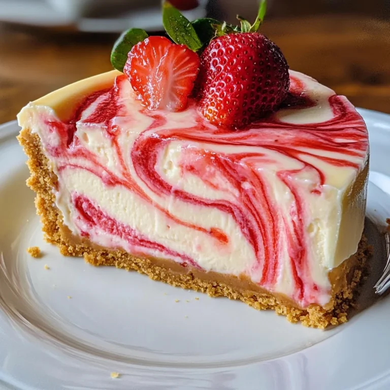 Strawberry Swirl Cheesecake Recipe