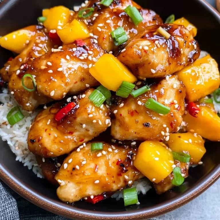 Sweet & Savory Asian Mango Glazed Chicken