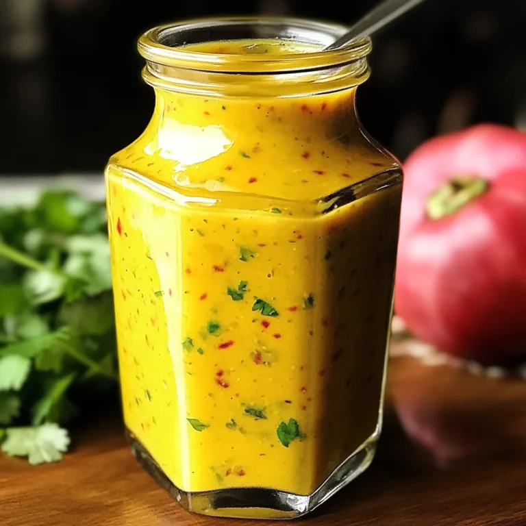 Sweet and Spicy Mango Salad Dressing