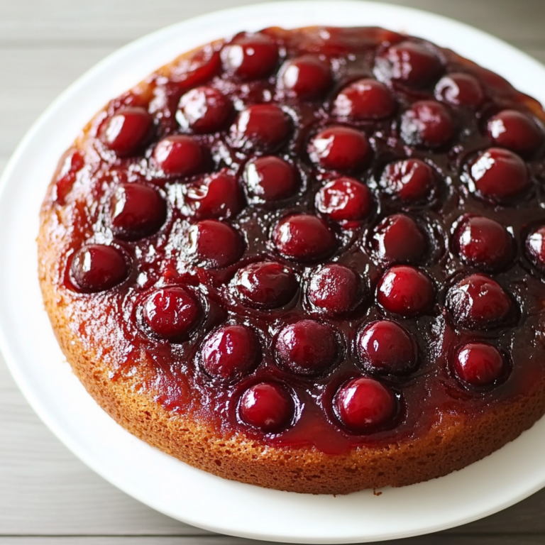 Chocolate Cherry Upside Down Cake