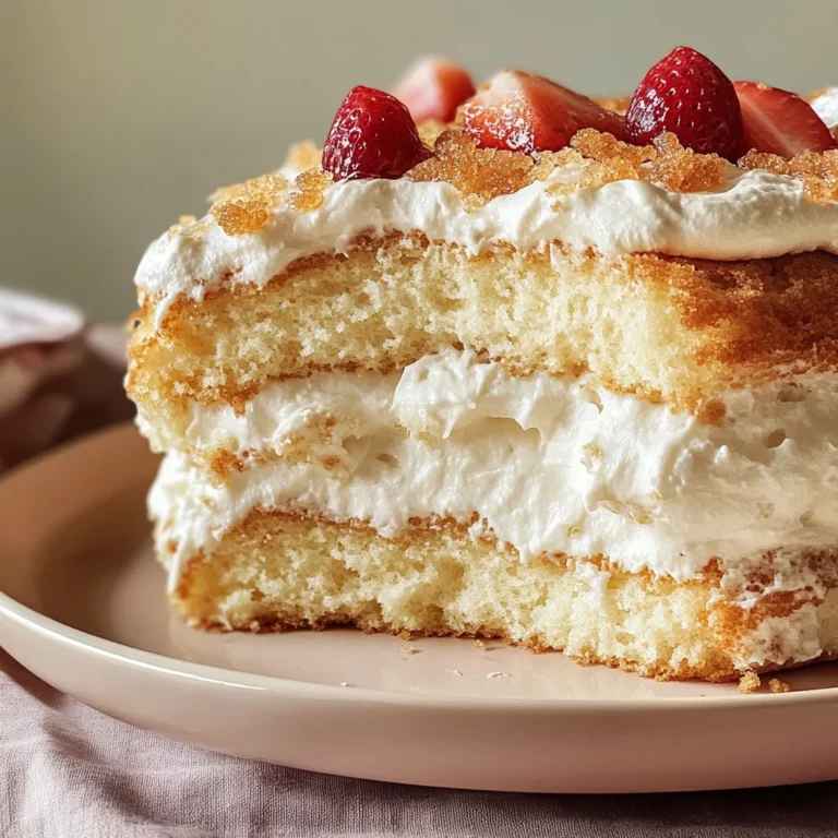 Angel Food Cake with Brown Sugar Bourbon Cream