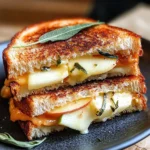 Apple-Gouda Grilled Cheese with Sage Butter