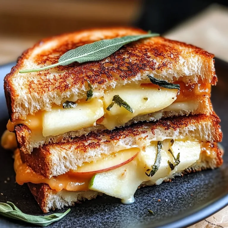 Apple-Gouda Grilled Cheese with Sage Butter