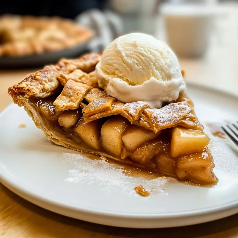 Apple Pie à la Mode (Apple Pie with Ice Cream Recipe)