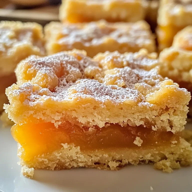 Apricot Shortbread Bars Recipe