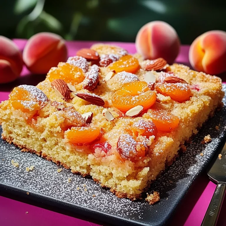 Apricot and almond traybake