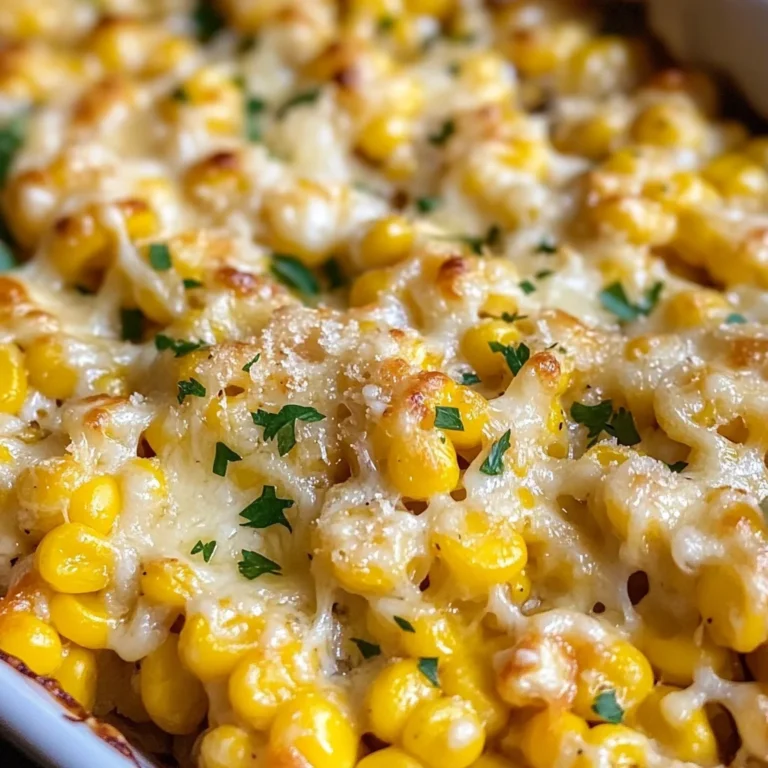Baked Parmesan Cheese Corn