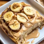Banana Cinnamon Rolls with Peanut Butter Frosting