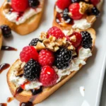 Berries & Goat Cheese Crostini
