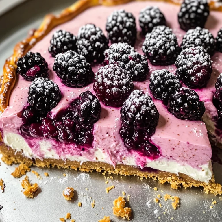 Blackberry Pretzel Dessert