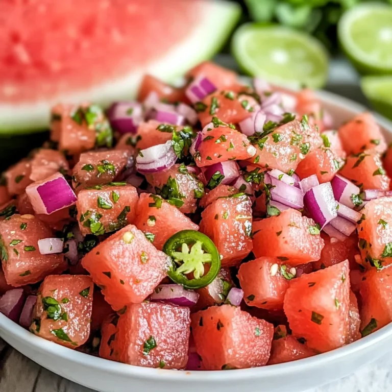 Chilled Watermelon Salsa
