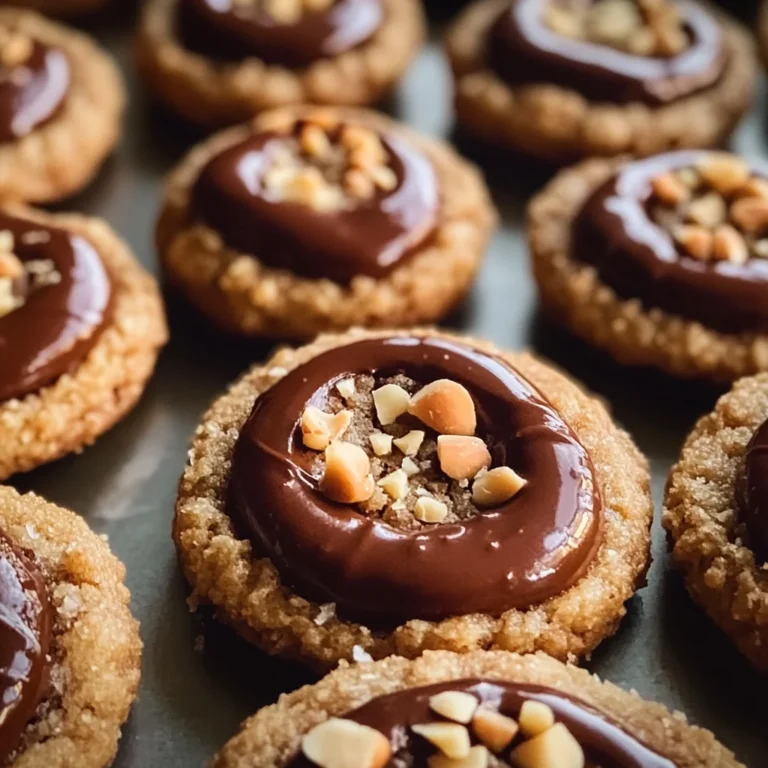 Chocolate Hazelnut Thumbprint Cookies Recipe