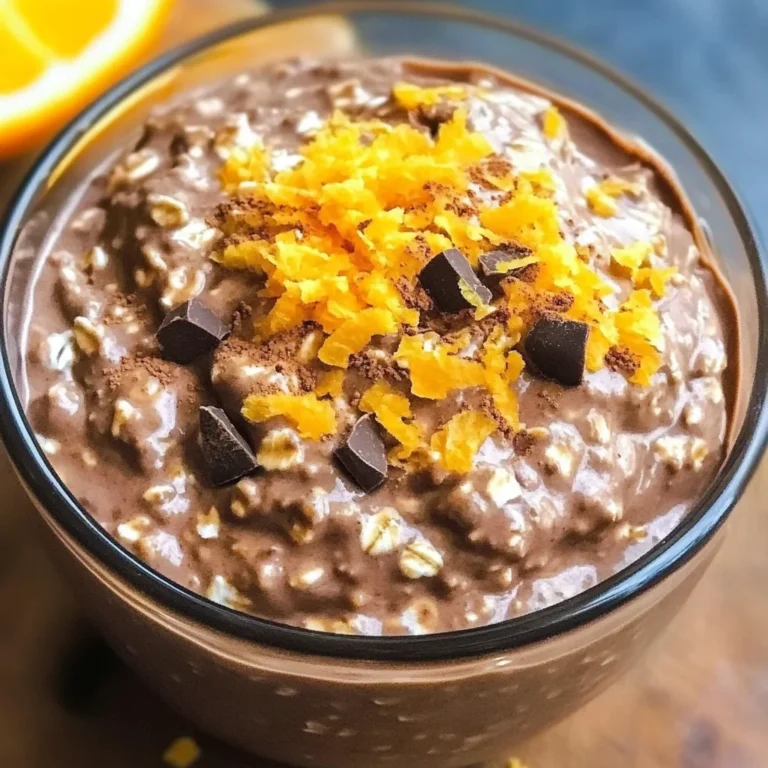 Chocolate Orange Overnight Oats