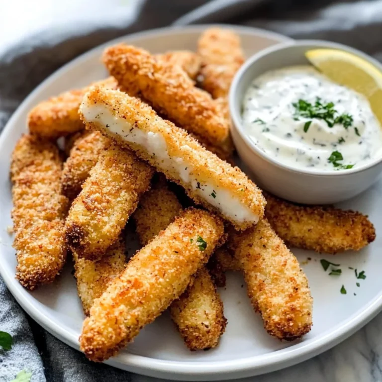 Crispy Baked Fish Sticks with Tartar Sauce