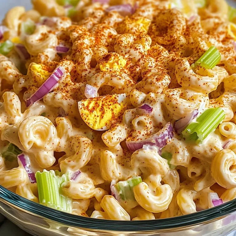 Deviled Egg Macaroni Salad
