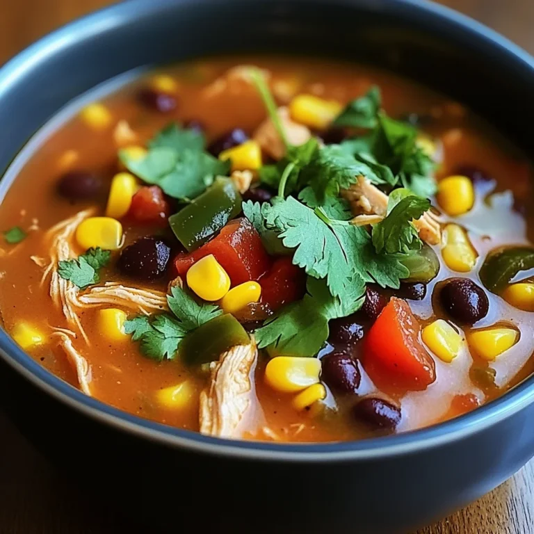 Easy Chicken, Poblano & Black Bean Summer Soup