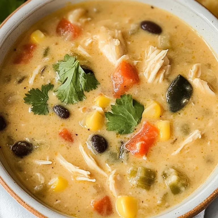 Easy Chicken, Poblano, and Black Bean Soup (Small Batch)