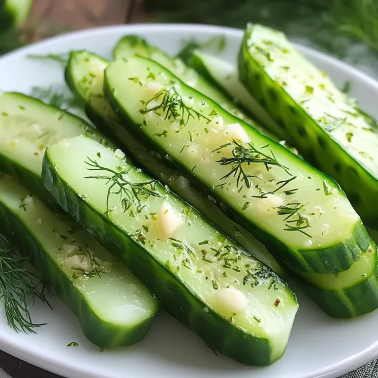 Garlic Dill Cucumbers