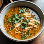Golden Chicken and Lentil Soup
